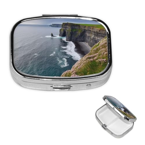 Pill Box Ireland County Cliffs �s���P�[�X �E�B�[�N���[�s���I�[�K�i�C�U�[ 3�̃R���p�[�g�����g�t�� �����`�s���{�b�N�X ���^�s���R���e�i �|�[�^�u���r�^�~���z���_�[�{�b�N�X �T�v�������g�p ��I�[�K�i�C�U�[