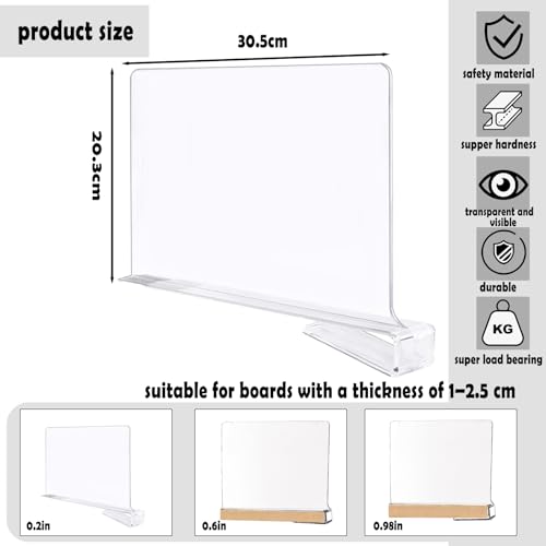 Hyacinthy 4 PCS Acryl Regalteiler, Klarer Regaltrenner für Kleiderschrank Trenner Regal Trennwand Shelf Dividers Justierbare Kleidung-Lagerung Organizer für Schlafzimmer-Küche-Büro