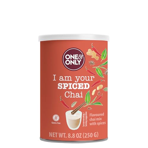 One&Only Chai Powder Spiced 250 g - Getränkepulver mit leichter Schärfe, Gewürzen und schwarzem Tee, ein Hauch Indiens