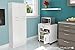 South Shore 2-Door Printer Stand with Storage on Wheels, Pure White