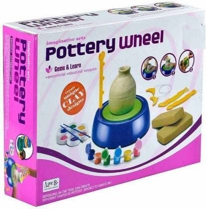 Plutofit® Art Pottery Wheel Set for Kids | Pottery Wheel for Kids with Clay | Pottery Wheel Game | Pottery Set | Pottery Set for Kids- Multi (B074QXP99W) Amazon Price History, Amazon Price Tracker