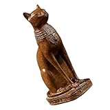 Ajoute élégance et style : dégage une impression de sophistication et de raffinement. ornement chat en résine, statuette de chat décorative pour la maison