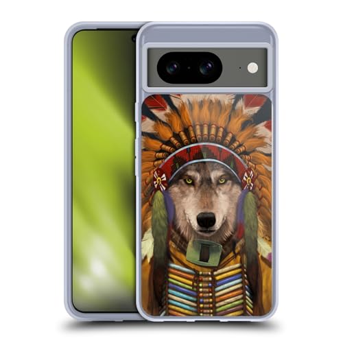 Funda de Gel de Lobo Vincent HIE para Google Pixel 8 Carcasa Antigolpes MagSafe