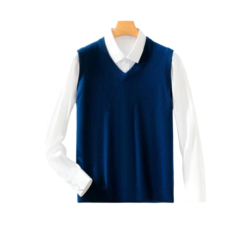 Pull ample sans manches col en V homme en maille texturée premium - 2