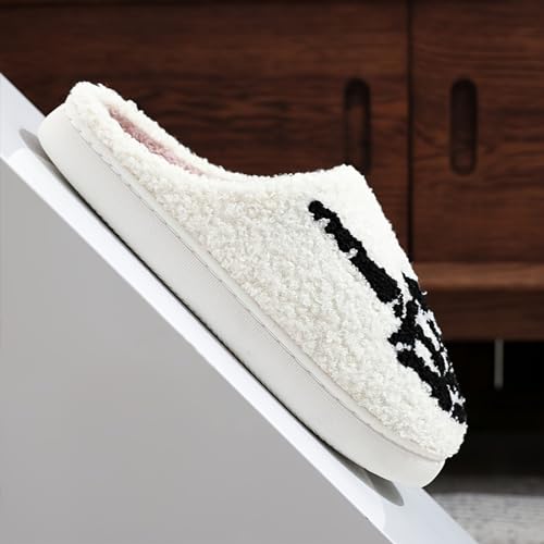 Image of Slippers for Women Men Fuzzy Memory Foam Slipper Fluffy Winter Soft Warm Slip On House Shoes