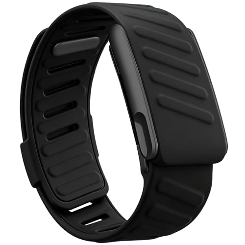 BBAMEN Sport Armband Kompatibel mit WHOOP 5.0/MG Band für Herren Damen Weiches Silikon Atmungsaktiv Wasserdicht Verstellbar Armbänder für Whoop 5.0/MG Schwarz