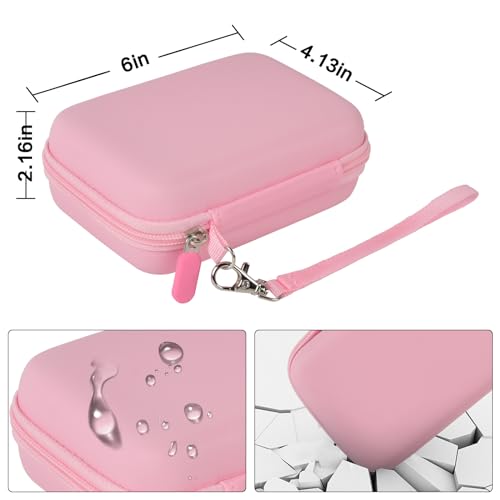 Image of Comecase Case Compatible with Nelko P21 / for Phomemo D30 D35 Label Maker Machine, for JADENS D11 / for SUPVAN Mini Labeler Sticker, Labler Maker Storage for Tape&Accessories - Pink