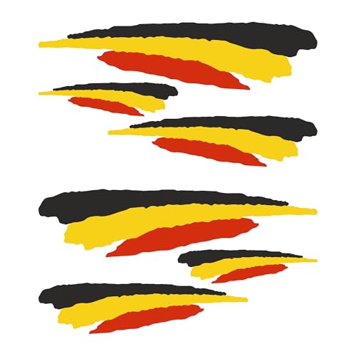 Autodomy - Autodomy Autocollants Stickers Drapeau Belgique Sport Racing Tuning Lot 6 Unités | Drapeau Belge Autocollant Voiture | Autocollant Moto Scooter Quad Casque Vélo