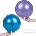 Gymnastikball Klein Pilates Ball, 2 Pcs Übung Ball Rutschfester & Superleichter Soft Gymnastikball mit Pumpe, 25cm, Fitness Ball für Yoga, Heim, Büro, Sitzball(Blau und Lila)