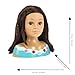 Theo Klein Mia 5201 Makeup and Hairdressing Bust with Heart with Cosmetics and Hair Accessories, Washable and Combed, Toy for Children from 3 Years