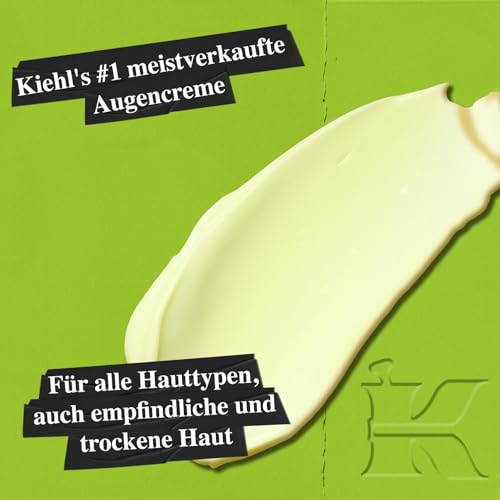 KIEHL’S Creamy Eye Treatment with Avocado, 28 ml, feuchtigkeitsspendende Avocado-Augencreme, Augenpflege für normale und empfindliche Haut, 24 h Feuchtigkeit