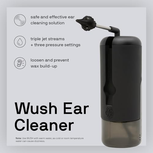 image for Wush Pro By Black Wolf- Deluxe Water Powered Ear Cleaner- Safe & Effec