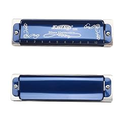 Harmonica T008k 10 trous Harmonica Blues Édition limitée diatonic instrument de harpe bleu a B C D E F G clé avec… - Les Beatles, Paul McCartney, John Lennon, RIngo Starr, George Harrison Harmonica T008k 10 trous Harmonica Blues Édition limitée diatonic instrument de harpe bleu a B C D E F G clé avec… – Image 2