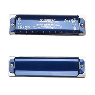 Harmonica T008k 10 trous Harmonica Blues Édition limitée diatonic instrument de harpe bleu a B C D E F G clé avec… - Les Beatles, Paul McCartney, John Lennon, RIngo Starr, George Harrison Harmonica T008k 10 trous Harmonica Blues Édition limitée diatonic instrument de harpe bleu a B C D E F G clé avec… – Image 2