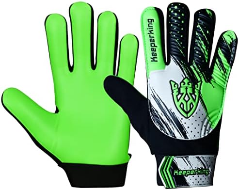 Keeperking Torwarthandschuhe Kinder Clawxen, Jungen und Mädchen, Junior Fußballhandschuhe Fußball Spielerhandschuhe für Jungen tormannhandschuhe Große 3-7