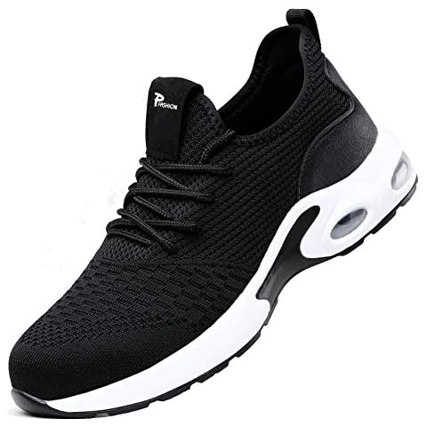 Fadezar Safety Shoes Women Men Light Safety Trainers Black 36 Cover
