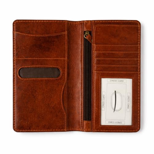Portefeuille long passeport cuir véritable protège vos documents du voyage