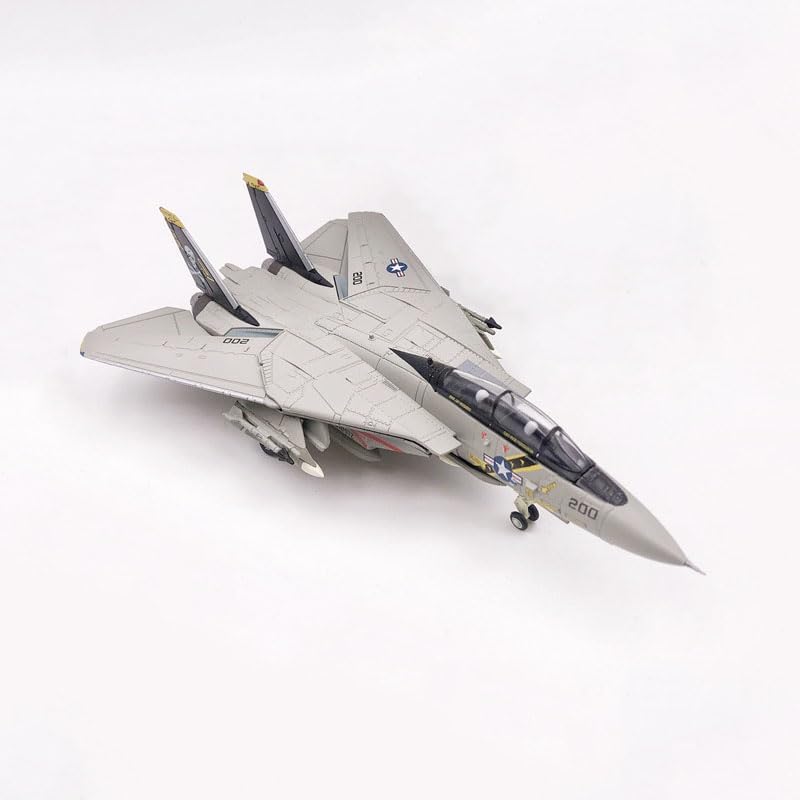 US F14 Military Aircraft Model 1/100 Scale Tomcat Fighter Jet Model, Alloy Simulation Diecast, VF-84, Military Airplane, Home Decor, Gift.