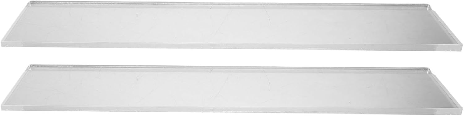 Didiseaon 2pcs Clear Acrylic Medicine Cabinet Replacement Shelves Floating Wall Display for Bathroom Kitchen Bedroom Organizer with Easy Maintenance