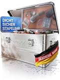 Trucky Aluminium Box mit Deckel Silber Alukiste Alu Kiste Abschliessbar