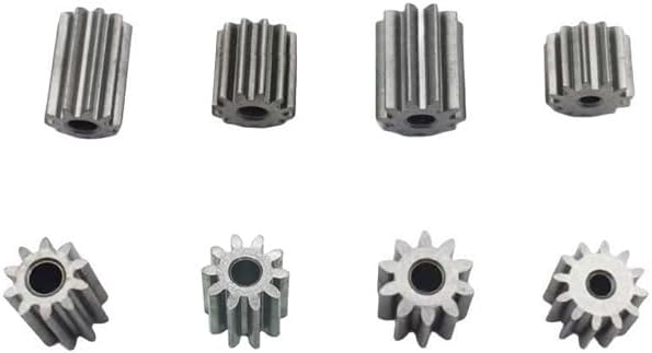 Children Electric car Motor Metal Gear,RC car 12V dc Motor Gear,Kid's Toy car Engine Gear 10 Teeth 12 Teeth Gear for 550 Motor(10 pcs 1cm 10T)