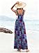 Ekouaer Women's Casual Overalls Loose Wide Leg Jumpsuits Summer Boho Floral Printed Baggy Rompers with Pockets Blue Boho Print XL
