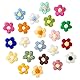 50 Stück gehäkelte Blumenaufnäher, kleine gehäkelte Blumen, Blumen-Aufnäher, niedliche Applikation, bestickte Flicken für selbstgemachte Haarkleidung