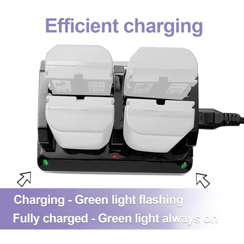 JIEYUEXIN C300 4 Slot Battery Charger Compatible with Trimble, 4 Slot Battery Charger Station Compatible with Trimble 5700 5800 R7 R8 R6 GNSS GPS 54344 Battery - Thumbnail 4