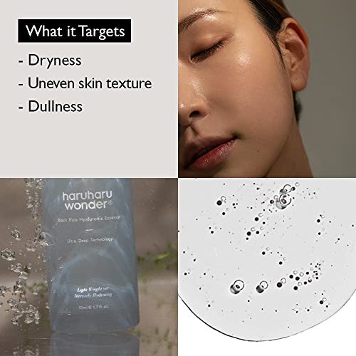 Image of [Haruharu Wonder] Black Rice Hyaluronic Essence 1.6 fl oz (50ml) Fermented Black Rice Hydrating Facial Serum