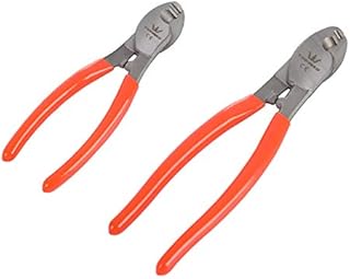 TOPWAY Cable Cutter Wire Stripper 150mm (6") + 210mm (8"), Heavy Duty Cutting Plier for Aluminum Copper Wires 417317