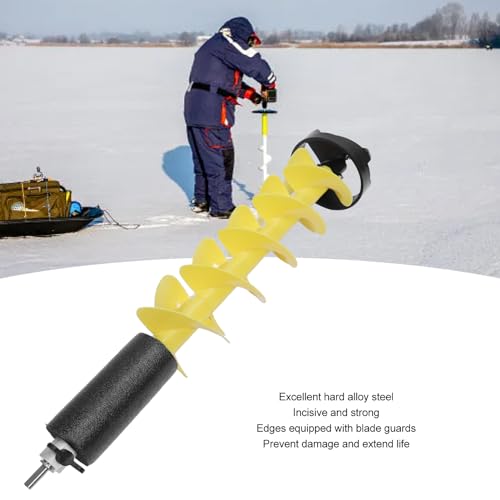 Ice Auger Drill Bit for Deep Ice Fishing, 6in Diameter 2-Blade with by Zunate - Used condition - Image 4