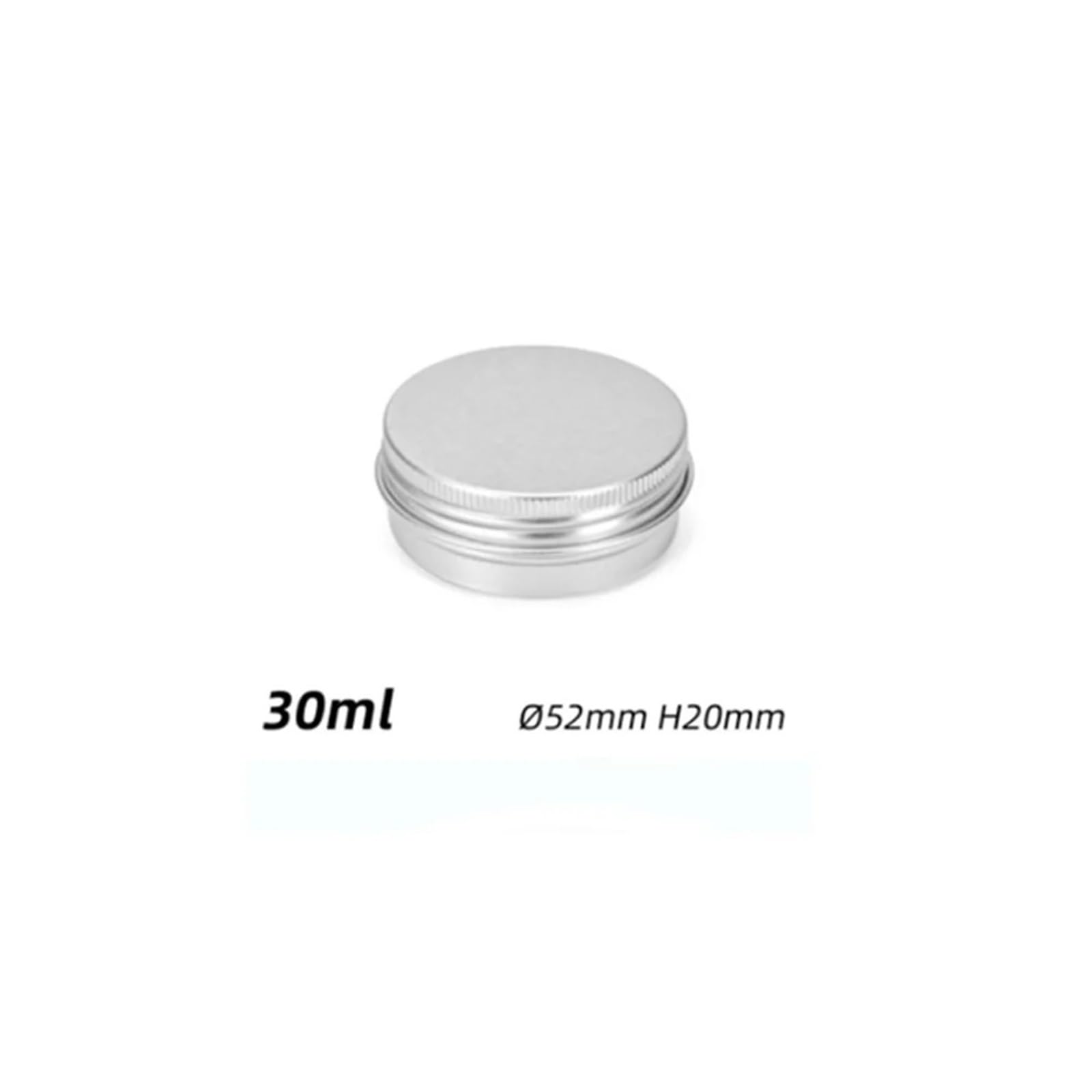 Kleine Dosen mit Deckel, Aluminium-Blechdose, 36 Stück, Kosmetikdosen, Boxen Schraubverschluss, runde Kerzen-Gewürzdosen und, Behälter 80 ml | 30ml