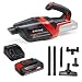 Einhell Akku-Handstaubsauger TE-HV 18/06 Li Power X-Change (18 V, 72 mbar Saugleistung, inkl. Fugendüse, Polsterdüse, Bodendüse, 0,6 L Staubbehälter, inkl. 2,5 Ah Akku und Ladegerät)