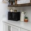 Amazon.com: Wooden WiFi Router Storage Box - Deluxe Wall Mountable ...