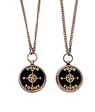 SARA NAUTICAL Your Tommy Your Tubbo Compass Necklace Pair -Your Tubbo Compass Locket Mine Craft -...