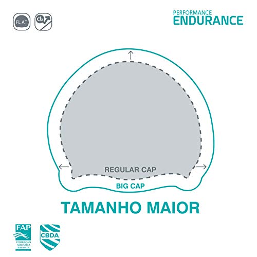 Speedo Big Cap Touca, Unissex, Branco, Único