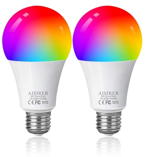 AISIRER Smart Light Bulb That Work with Alexa WiFi Bulbs