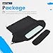 ALMULOO Convertible Soft Top Compatible with 2003-2009 Nissan 350Z Sailcloth Vinyl Soft Roof Replacement Black with Heated Glass Window