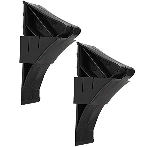 2X Unterlegkeil Bremskeil Radkeil PKW Anhänger Wohnwagen schwarz mit Halter