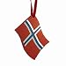 Norway Flag Wooden Ornament