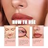 Lip Stain Peel Off, 3 Pcs Peel Off Lip Liner Stain Set Lip Tint Stain Peel Off Lip Stains for Women Peel Off, Waterproof Long-Lasting Lip Stain Peel off Tint Tattoo, Transfer-proof No Smudging