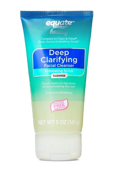 Equate Deep Clarifying Exfoliating Scrub for Acne Care, 5 oz