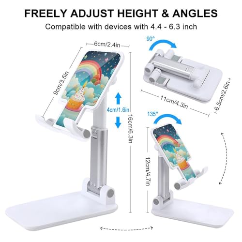Support de téléphone portable pliable arc-en-ciel réglable iPhone et Android - 2