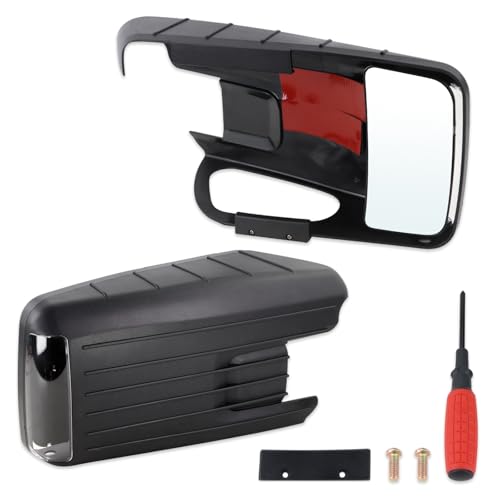 Lqito Left and Right Towing Mirror With Tools Compatible With 2021 2022 2023 2024 2025 Ford F150 With HD Wide-Angle Significantly Reduces Blind Spots Easy Installation (2 pcs)