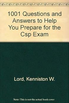 Paperback 1001 Questions and Answers to Help You Prepare for the Csp Exam Book