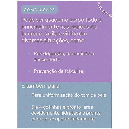 Óleo Calmante Auxilia na Foliculite Assaduras Feel 30ml