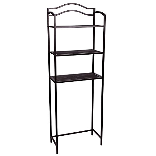 Household Essentials 3 Tier Over The Toilet Storage Rack, Expresso