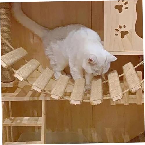 Échelle de corde d'escalade pour chat résistante aux rayures en lin - 3