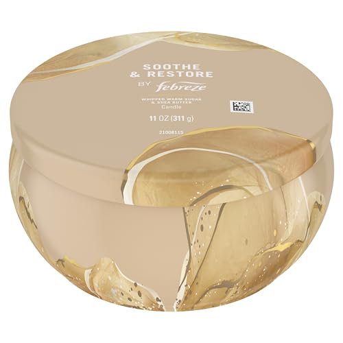Image of Febreze Scented Candle, Soothe & Restore Scent, 11 oz 4 Wick Candle, Single Pack