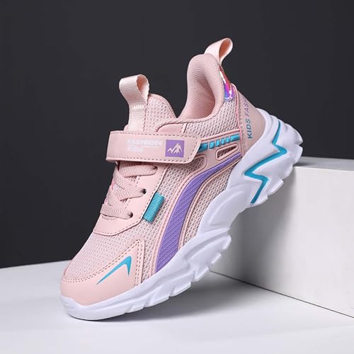 Boys' Kids Rotating Buckle Fashion Sneakers, Lightweight & Breathable, Non-Slip Basketball & Skating Shoes, Wear-Resistant, Durable, All-Season Sports & Hiking Shoes3